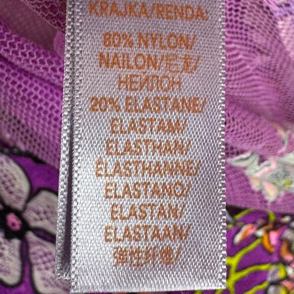 *New* SAVAGE X FENTY Mod Poppy Lace‎ Teddy Size 8/10 Floral Mesh Lingerie - Picture 10 of 13